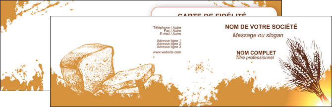 realiser carte de visite boulangerie boulangerie boulange boulanger MLIG25330