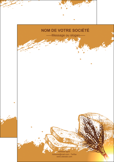 imprimer flyers boulangerie boulangerie boulange boulanger MLIG25342