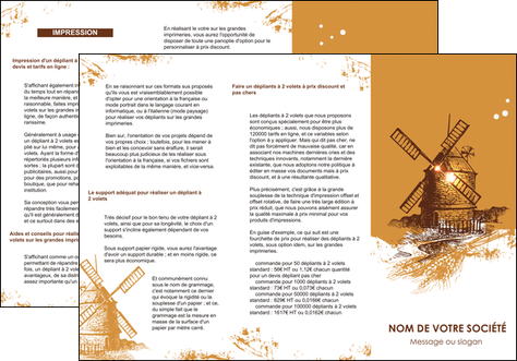creer modele en ligne depliant 3 volets  6 pages  boulangerie boulangerie boulange boulanger MIDLU25394