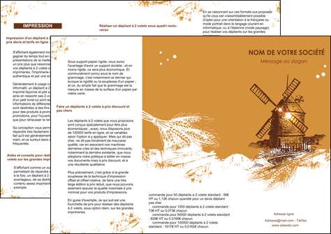impression depliant 3 volets  6 pages  boulangerie boulangerie boulange boulanger MIDLU25396