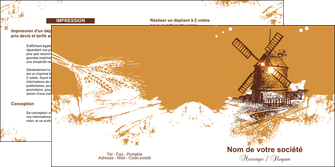 realiser depliant 2 volets  4 pages  boulangerie boulangerie boulange boulanger MIDLU25398