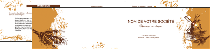 imprimerie depliant 2 volets  4 pages  boulangerie boulangerie boulange boulanger MIDLU25402