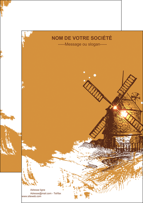 imprimer flyers boulangerie boulangerie boulange boulanger MIDLU25404