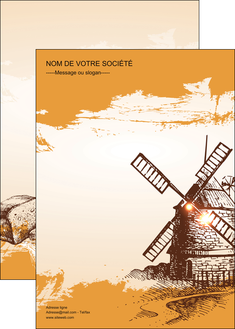 creation graphique en ligne affiche bar et cafe et pub boulangerie boulange boulanger MIDBE25414