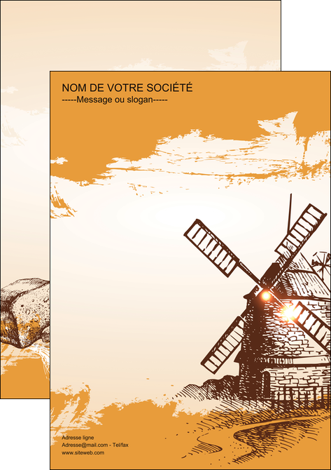 maquette en ligne a personnaliser affiche bar et cafe et pub boulangerie boulange boulanger MIDBE25416