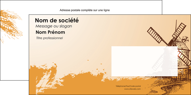 imprimer enveloppe bar et cafe et pub boulangerie boulange boulanger MIDLU25418