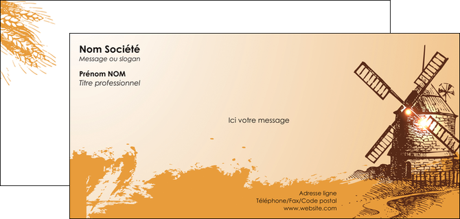 modele en ligne carte de correspondance bar et cafe et pub boulangerie boulange boulanger MIDBE25420