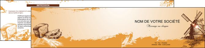 exemple depliant 2 volets  4 pages  bar et cafe et pub boulangerie boulange boulanger MIDLU25434