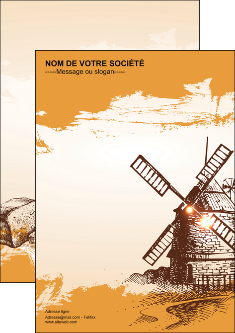 impression flyers bar et cafe et pub boulangerie boulange boulanger MLIG25436