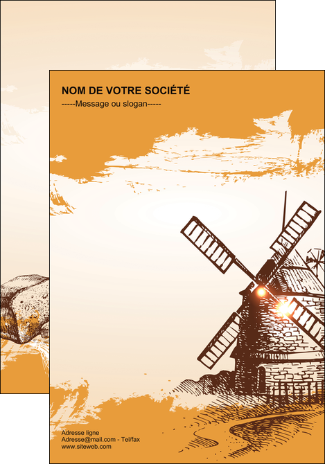modele en ligne affiche bar et cafe et pub boulangerie boulange boulanger MIDBE25438