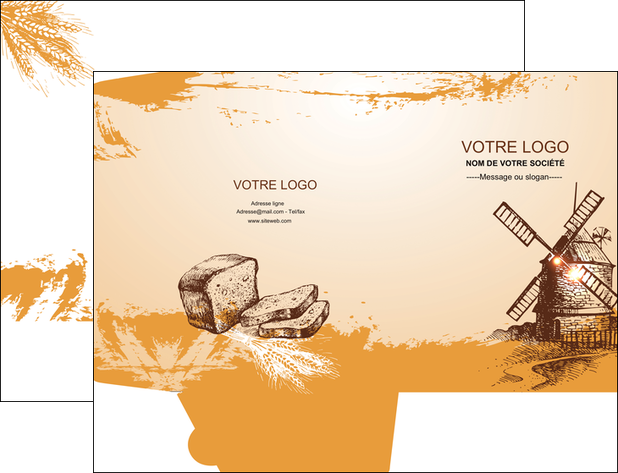 exemple pochette a rabat bar et cafe et pub boulangerie boulange boulanger MIDBE25440