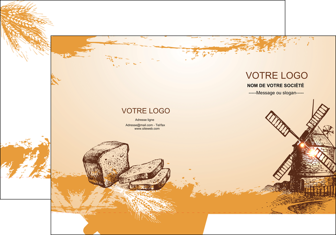 impression pochette a rabat bar et cafe et pub boulangerie boulange boulanger MLIG25442
