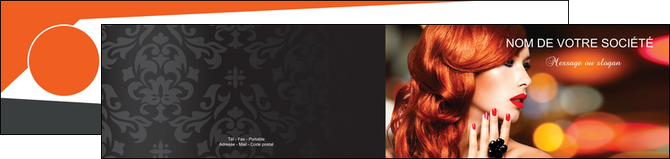 imprimerie depliant 2 volets  4 pages  centre esthetique  coiffure coiffeur coiffeuse MIDLU25508