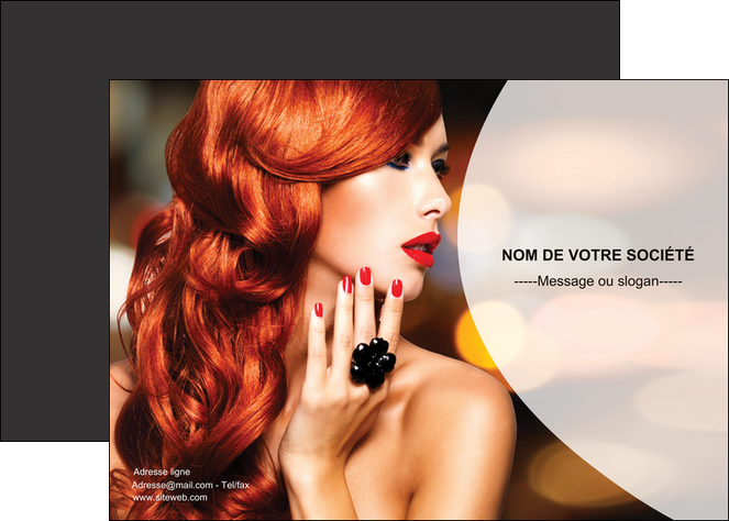 creer modele en ligne affiche centre esthetique  coiffure coiffeur coiffeuse MIDLU25556