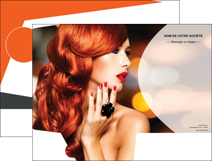 realiser pochette a rabat centre esthetique  coiffure coiffeur coiffeuse MIDLU25560