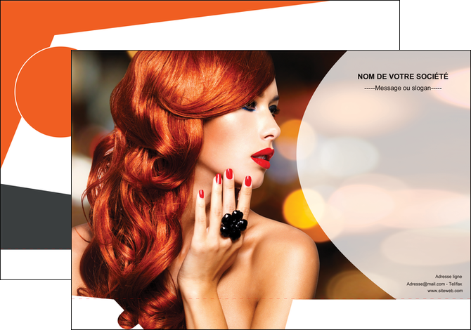 impression pochette a rabat centre esthetique  coiffure coiffeur coiffeuse MIDLU25562