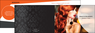 creer modele en ligne depliant 2 volets  4 pages  centre esthetique  coiffure coiffeur coiffeuse MIDLU25570
