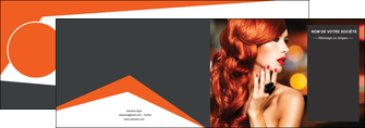 maquette en ligne a personnaliser depliant 2 volets  4 pages  centre esthetique  coiffure coiffeur coiffeuse MIDLU25680