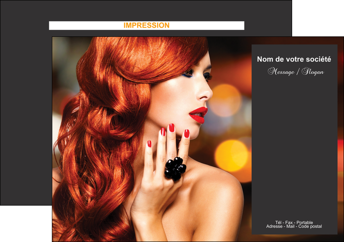 realiser flyers centre esthetique  coiffure coiffeur coiffeuse MIDLU25682