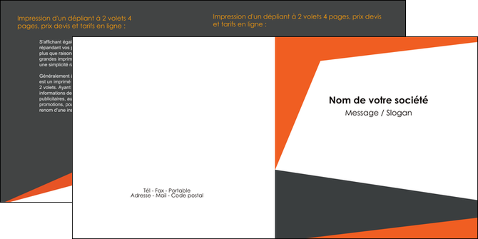 impression depliant 2 volets  4 pages  texture contexture structure MFLUOO25762