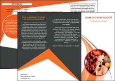 impression depliant 3 volets  6 pages  centre esthetique  coiffure coiffeur coiffeuse MIDLU25804