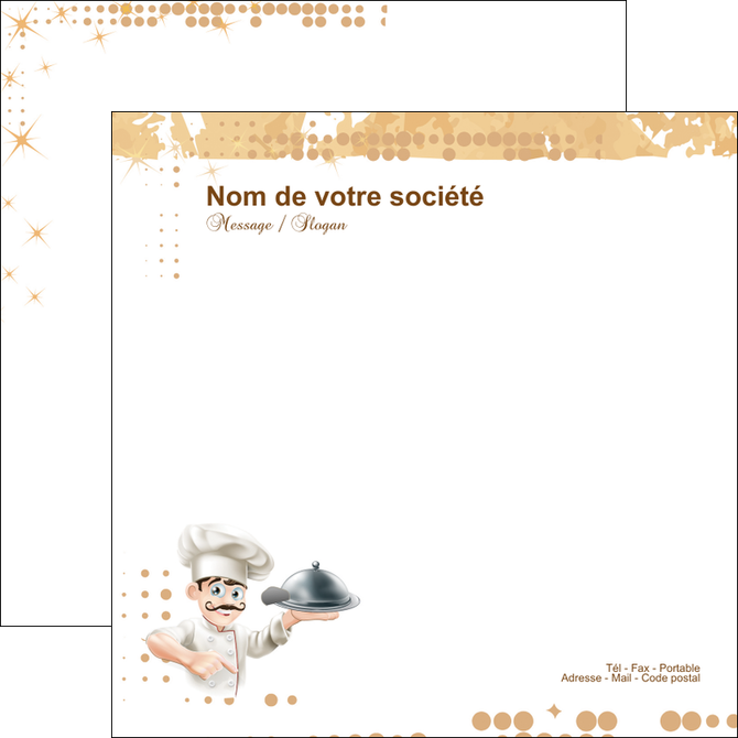 imprimer flyers boulangerie restaurant restauration restaurateur MID25812