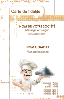 exemple carte de visite boulangerie restaurant restauration restaurateur MID25828