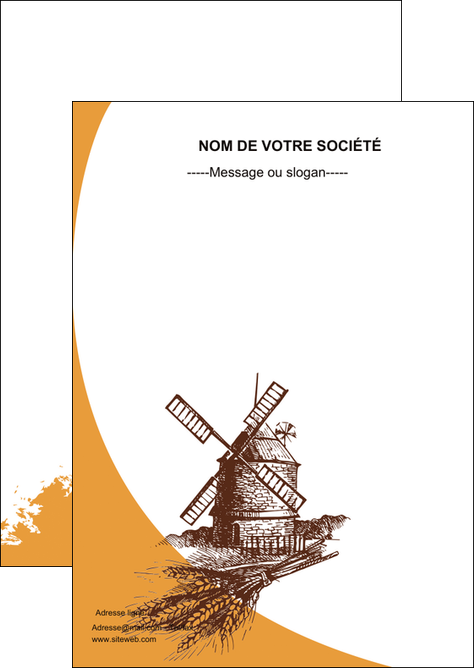 personnaliser modele de flyers boulangerie boulanger boulange MLIG25856