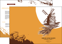 imprimerie depliant 2 volets  4 pages  boulangerie boulanger boulange MLIG25868