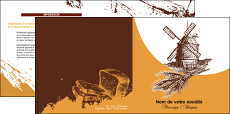 modele en ligne depliant 2 volets  4 pages  boulangerie boulanger boulange MLIG25870
