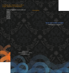 faire modele a imprimer depliant 2 volets  4 pages  textures contextures structures MFLUOO26022