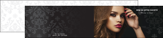 faire depliant 2 volets  4 pages  cosmetique coiffure salon salon de coiffure MIDBE26050