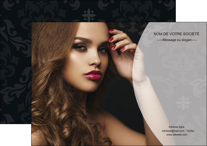 modele affiche cosmetique coiffure salon salon de coiffure MIDBE26066