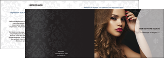 imprimerie depliant 2 volets  4 pages  cosmetique coiffure salon salon de coiffure MIDBE26072