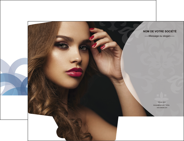 creation graphique en ligne pochette a rabat cosmetique coiffure salon salon de coiffure MIDBE26082
