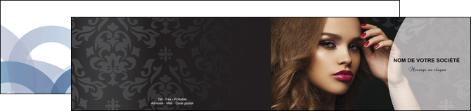 imprimerie depliant 2 volets  4 pages  cosmetique coiffure salon salon de coiffure MIDBE26084