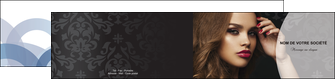 imprimerie depliant 2 volets  4 pages  cosmetique coiffure salon salon de coiffure MIDBE26084