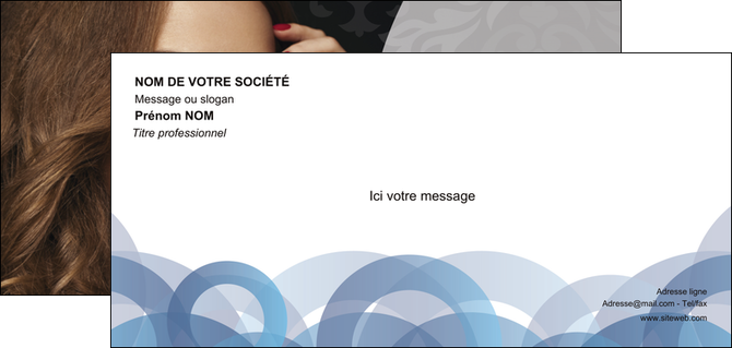 maquette en ligne a personnaliser carte de correspondance cosmetique coiffure salon salon de coiffure MIDBE26088