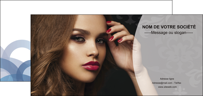 personnaliser maquette flyers cosmetique coiffure salon salon de coiffure MIDBE26090