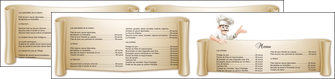 faire depliant 2 volets  4 pages  metiers de la cuisine menu restaurant restaurant francais MIDLU26210