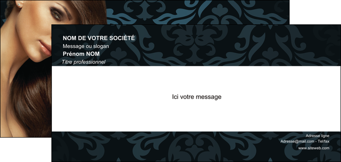 imprimerie carte de correspondance centre esthetique  coiffure salon de coiffure beaute MFLUOO26296