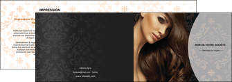 cree depliant 2 volets  4 pages  centre esthetique  coiffure coiffeur coiffeuse MFLUOO26322