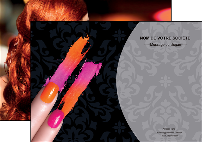 creer modele en ligne affiche cosmetique beaute ongles beaute des ongles MIDBE26512