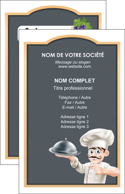 cree carte de visite metiers de la cuisine c MIDLU26558