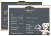 exemple set de table metiers de la cuisine menu restaurant liste de menu set de table MLGI26662