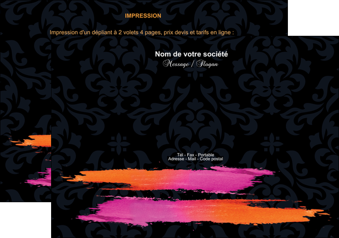exemple flyers cosmetique mode beaute salon MFLUOO26670