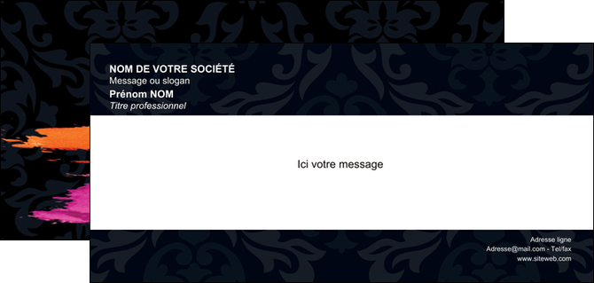imprimerie carte de correspondance cosmetique mode beaute salon MFLUOO26674