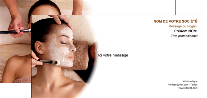 maquette en ligne a personnaliser carte de correspondance centre esthetique  masque masque du visage soin du visage MFLUOO26850