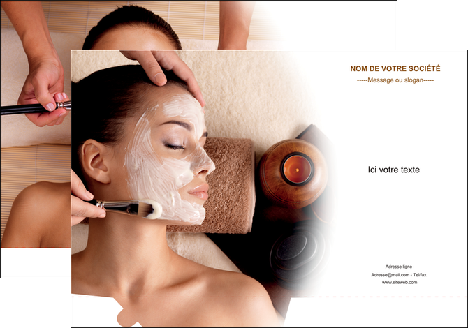 modele pochette a rabat centre esthetique  masque masque du visage soin du visage MFLUOO26858