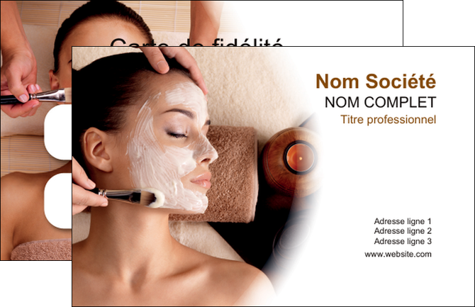 modele en ligne carte de visite centre esthetique  masque masque du visage soin du visage MFLUOO26862